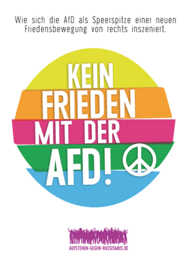 Flyer M "Kein Frieden mit der AfD"