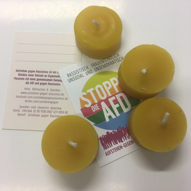 Teelichter mit AgR-Grußkarte