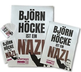 Aktionspaket XL "Björn Höcke ist ein Nazi"