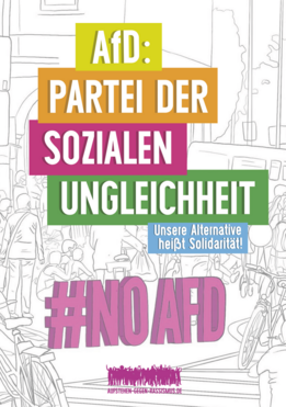Flyer "AfD: Partei der sozialen Ungleichheit"